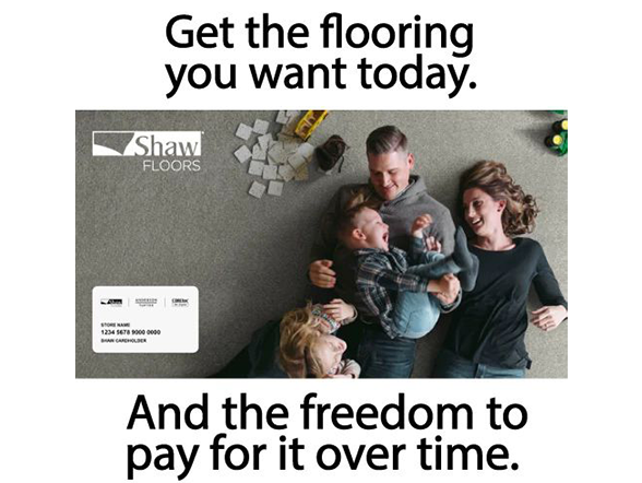 Wells Fargo financing promo image from Floor Fashions of Virginia in the Charlottesville, VA area