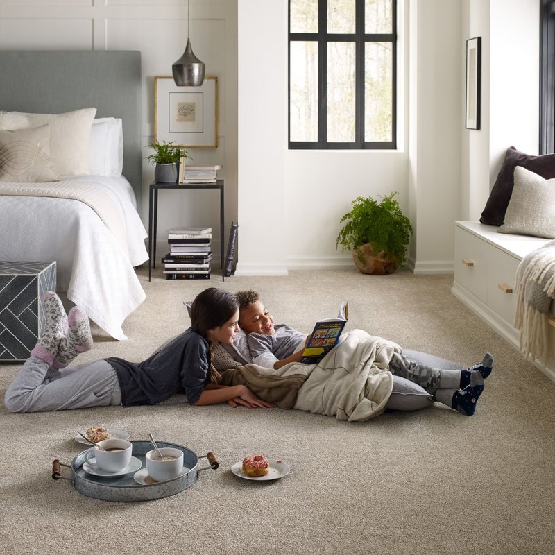 Kids reading on bedroom floor - Floor Fashions of Virginia in the Charlottesville, VA area
