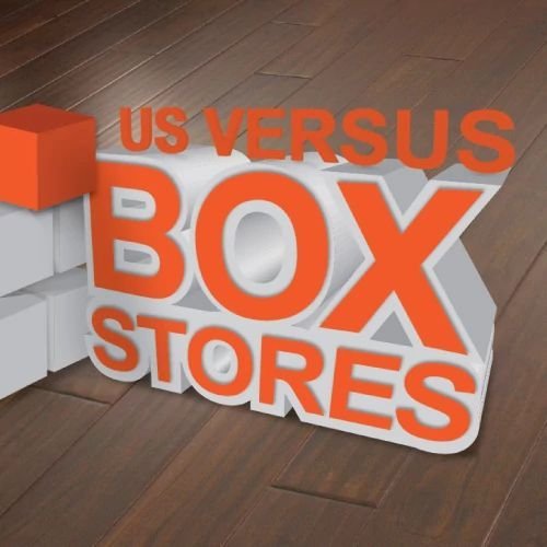 us vs box stores graphic - Floor Fashions of Virginia in the Charlottesville, VA area